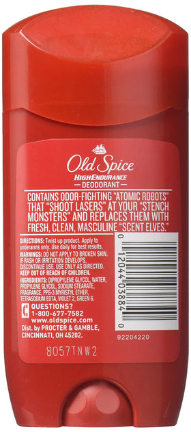 Old Spice High Endurance Deodorant Fresh 3 oz pack of twelve