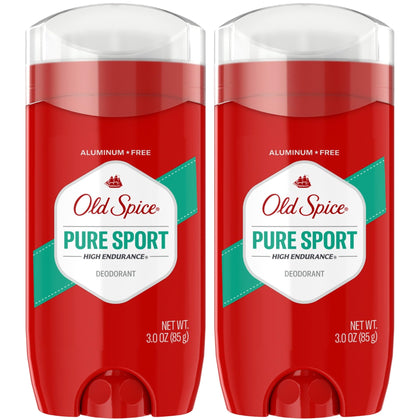 Old Spice High Endurance Deodorant front view with Pure Sport scent