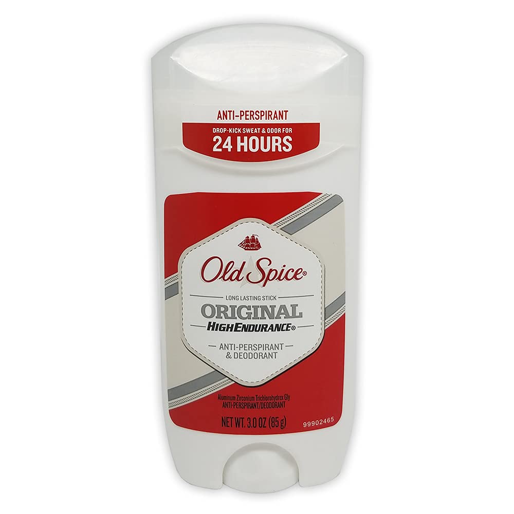 Old Spice High Endurance Deodorant showing packaging details