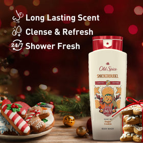 Old Spice Holidudes Body Wash Snickerdudel 16 oz back view
