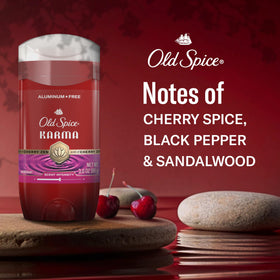 Old Spice Karma Deodorant close-up of stick