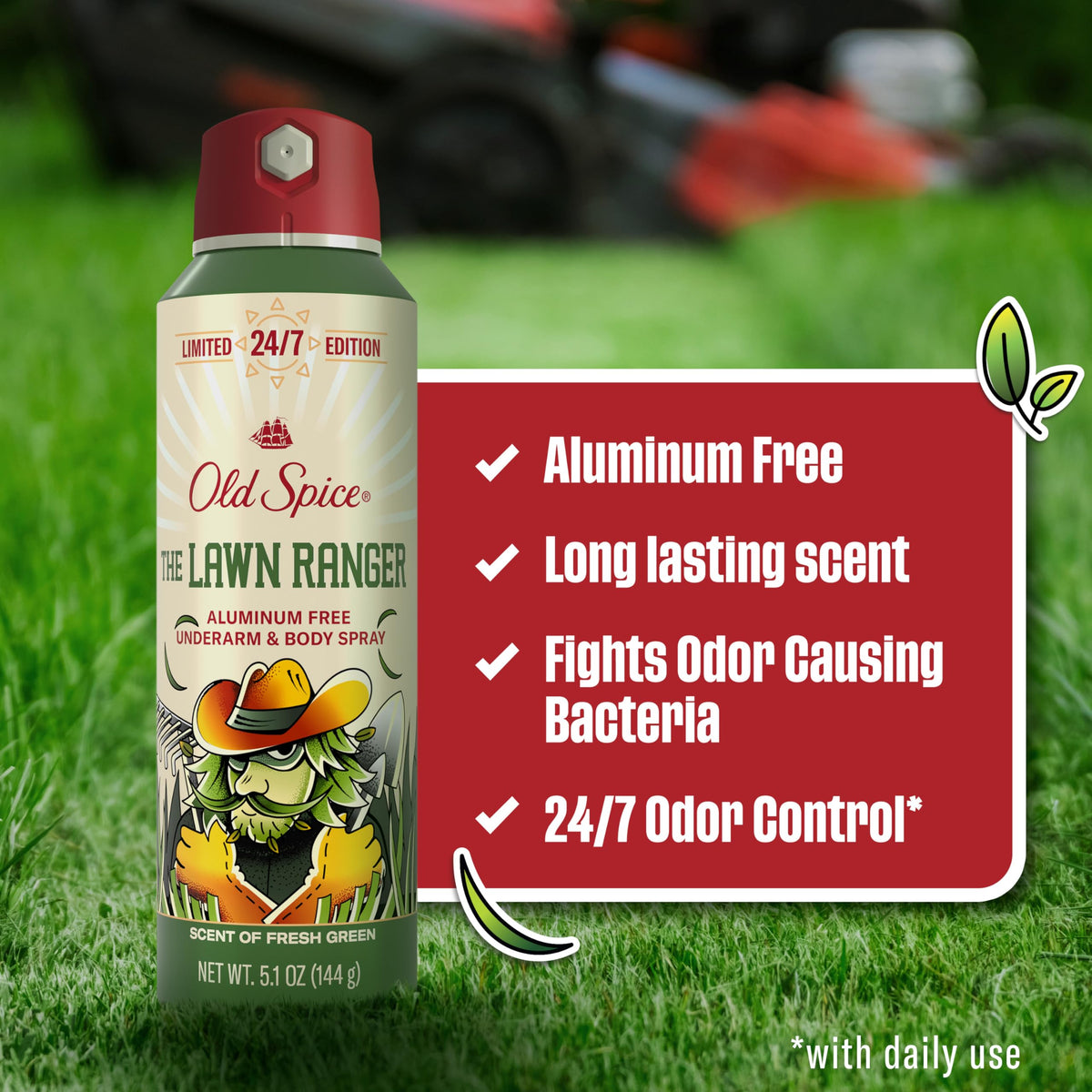 Old Spice Lawn Ranger Body Spray side view