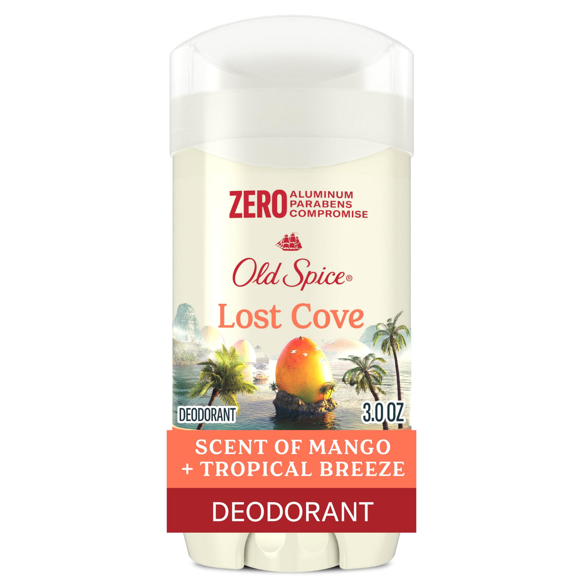 Old Spice Lost Cove Deodorant front view 3.0 oz