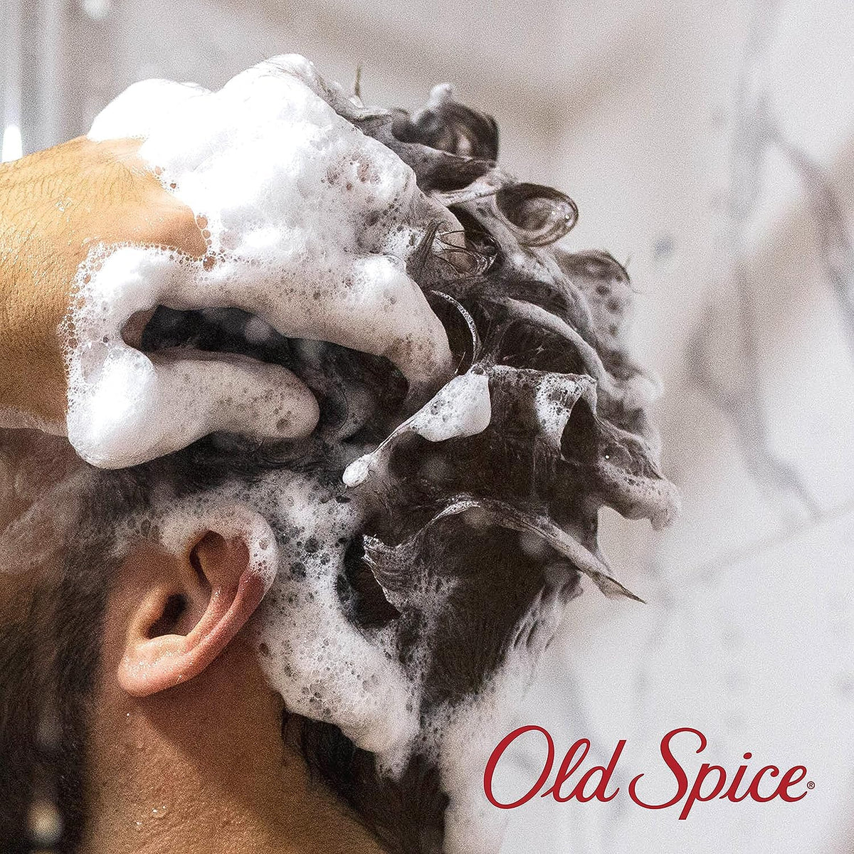 Old Spice MambaKing conditioner bottle close-up