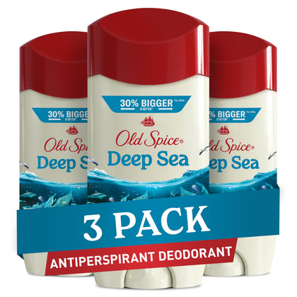 Old Spice Men's Antiperspirant & Deodorant, Deep Sea front view
