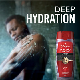 Old Spice Moisturizing Body Wash 2-in-1 Hydro Wash side view
