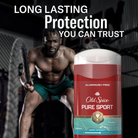 Old Spice Pure Sport Deodorant showing twist-up mechanism