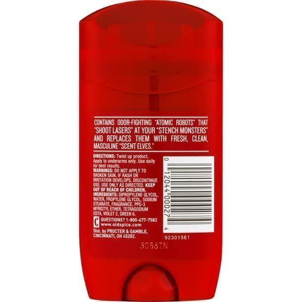 Old Spice Pure Sport Deodorant Stick close-up