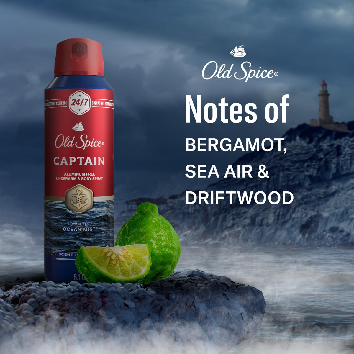 Old Spice Red Collection body spray group display