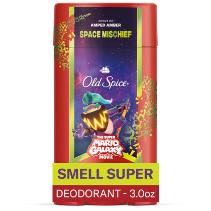 Old Spice Space Mischief Deodorant Stick front view with 3.0 oz size