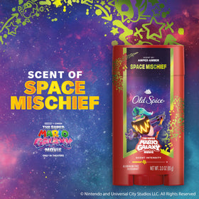 Old Spice Space Mischief Deodorant Stick in lifestyle setting