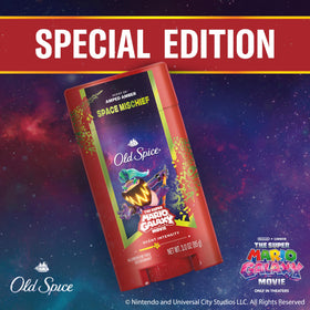 Old Spice Space Mischief Deodorant Stick with Super Mario Galaxy branding