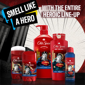 Old Spice Superman Deodorant 3 oz with superhero theme