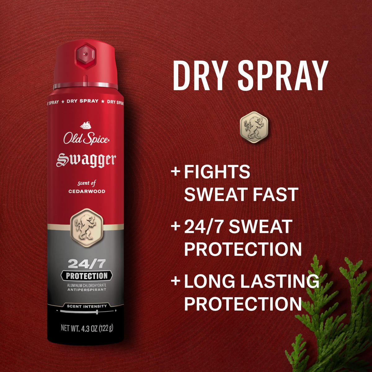 Old Spice Swagger Antiperspirant Deodorant Spray 4.3 oz back view