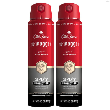 Old Spice Swagger Antiperspirant Deodorant Spray 4.3 oz front view