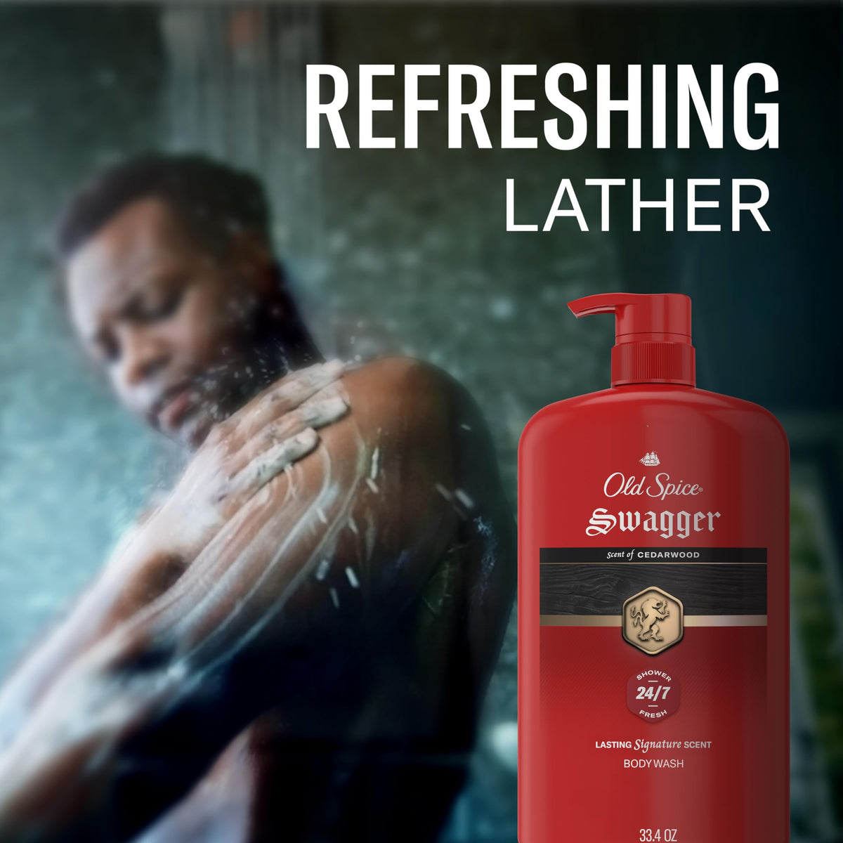 Old Spice Swagger Body Wash 33.4 oz showing product details
