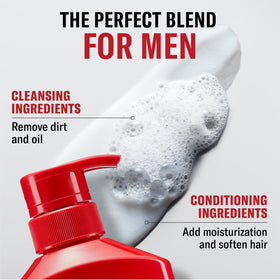 Old Spice Tea Tree Shampoo lathering in hands