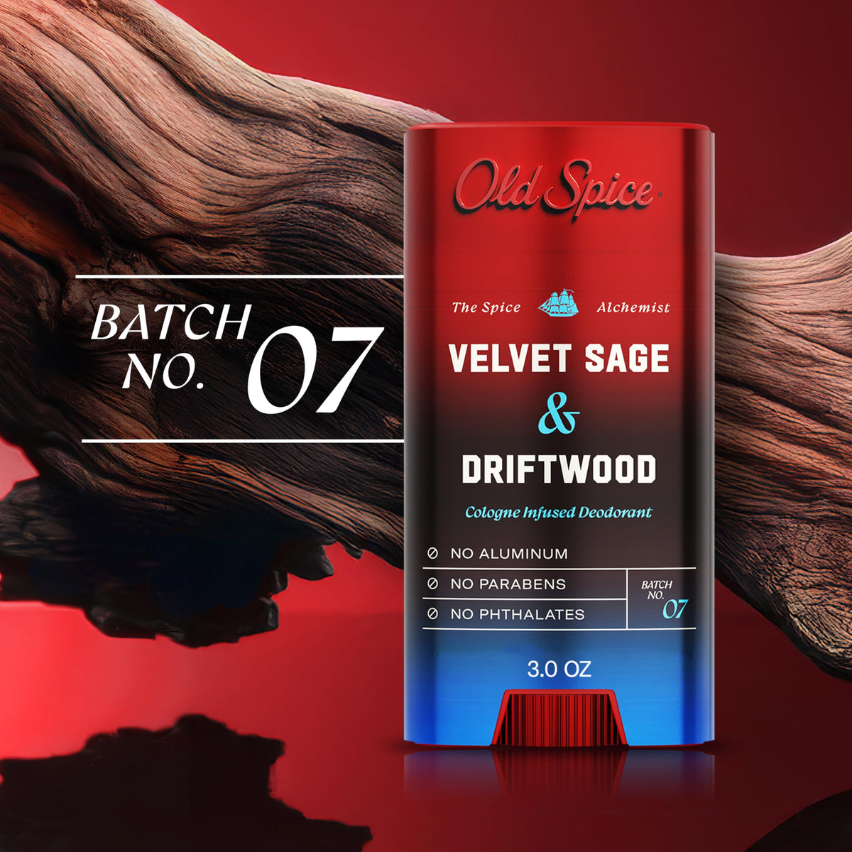 Old Spice Velvet Sage + Driftwood Deodorant ingredients list