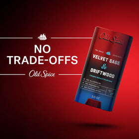 Old Spice Velvet Sage + Driftwood Deodorant with other grooming products
