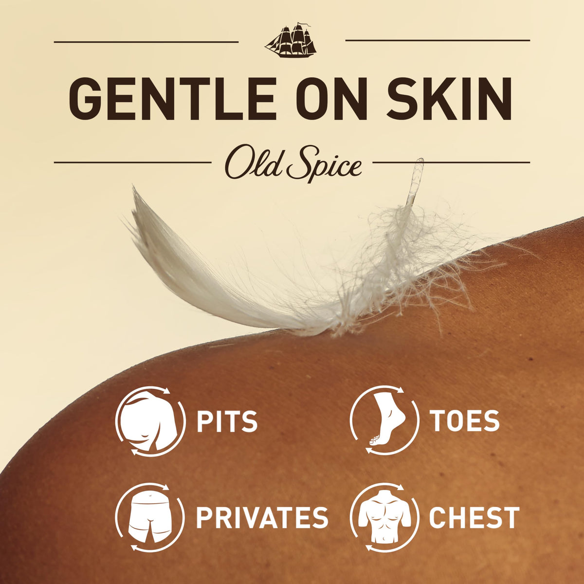 Old Spice Whole Body Deodorant Spray with tropical background