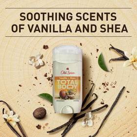 Old Spice Whole Body Deodorant Stick with Vanilla + Shea fragrance