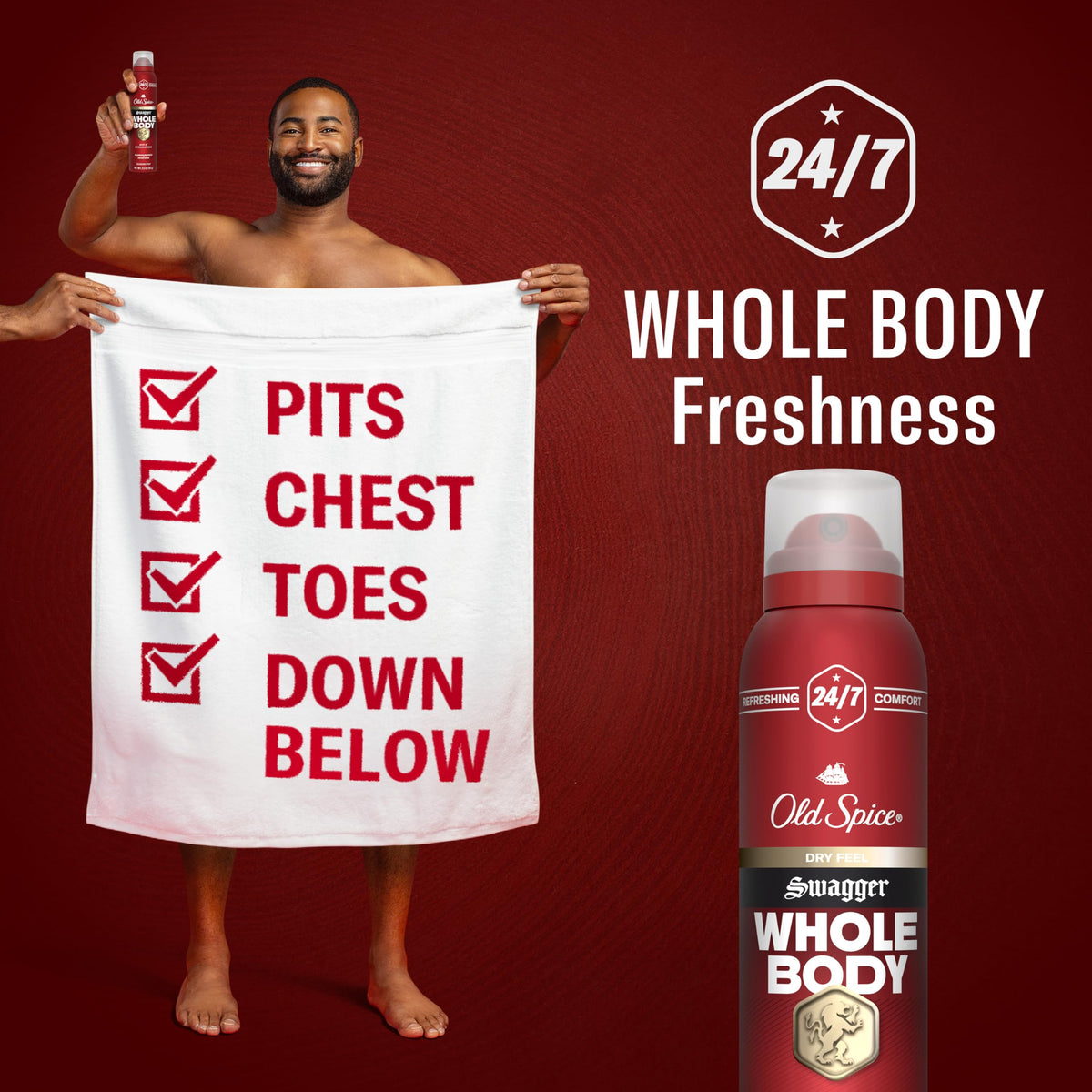 Old Spice Whole Body Deodorant Swagger 3.5oz side view
