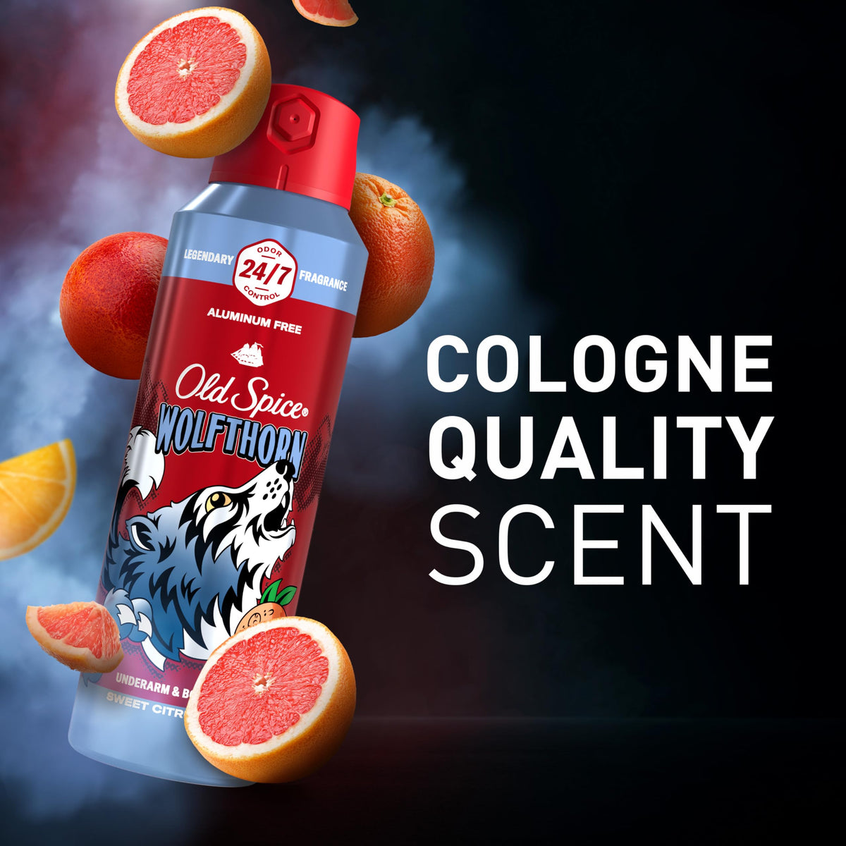 Old Spice Wild Collection products including Wolfthorn