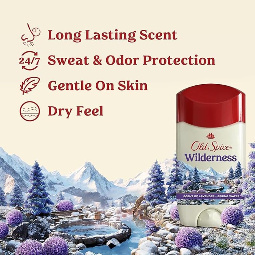 Old Spice Wilderness Anti-Perspirant & Deodorant Lavender back view