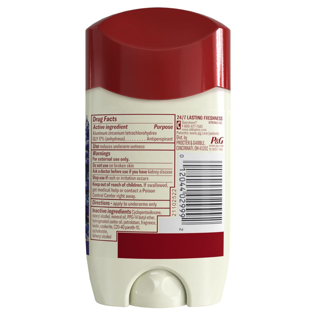 Old Spice Wilderness Anti-Perspirant & Deodorant Lavender side view