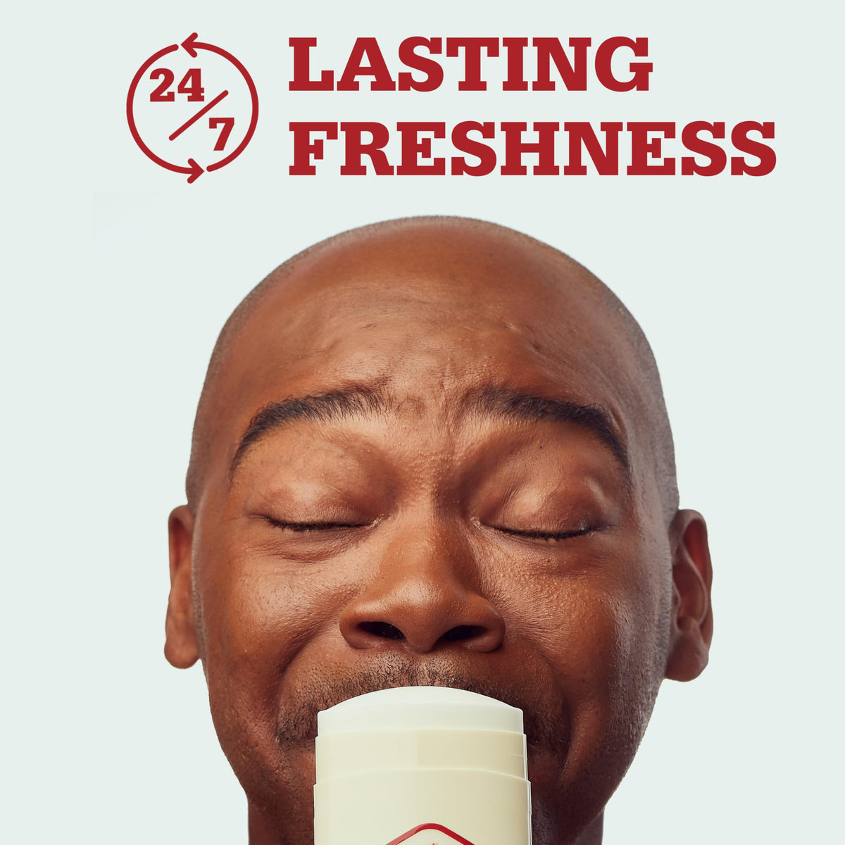 Old Spice Wilderness Deodorant showing clear application feature