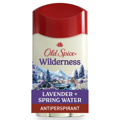 Old Spice Wilderness Lavender Antiperspirant 2.6 oz front view