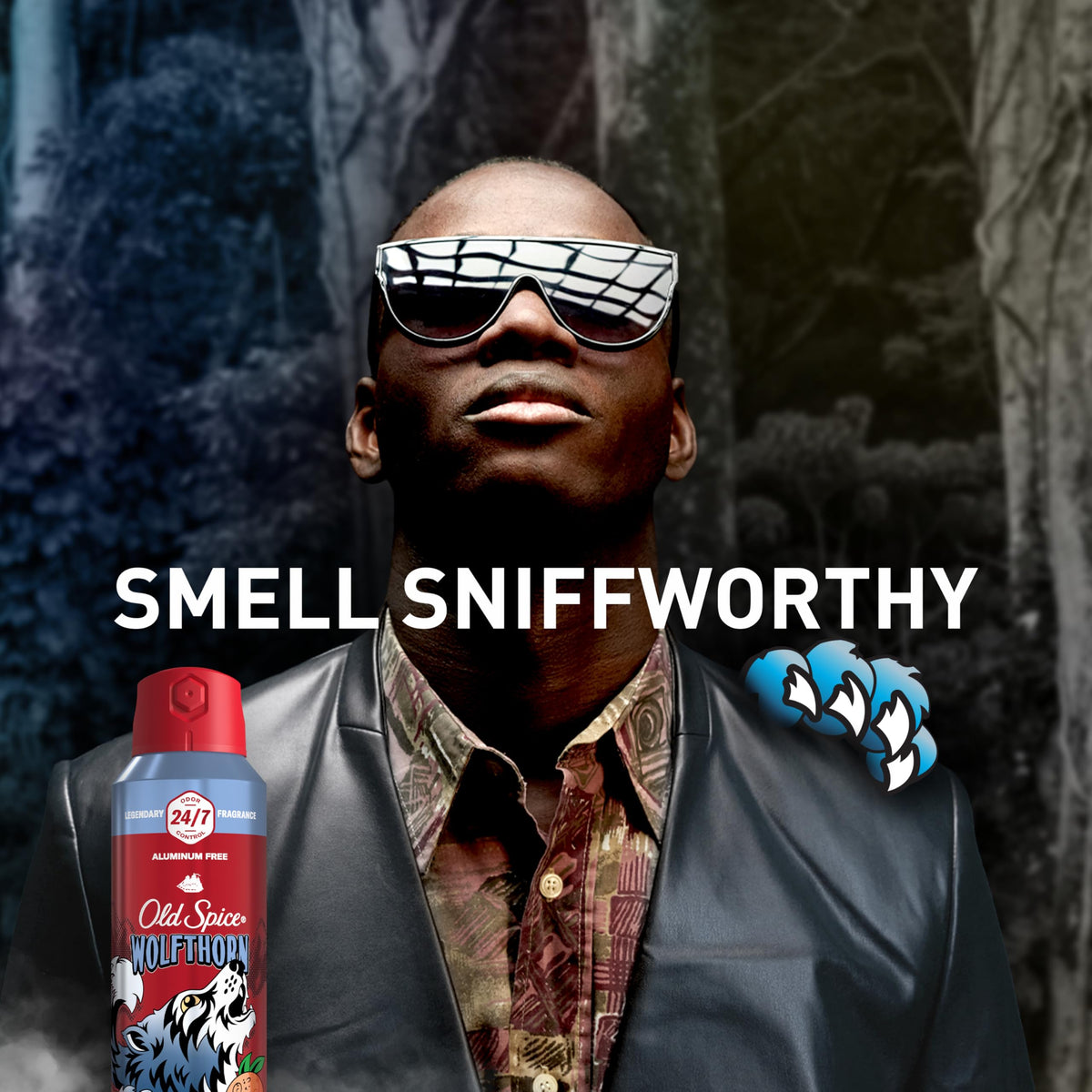 Old Spice Wolfthorn Body Spray in lifestyle setting