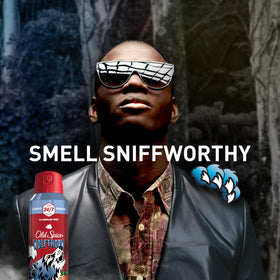 Old Spice Wolfthorn Body Spray in lifestyle setting