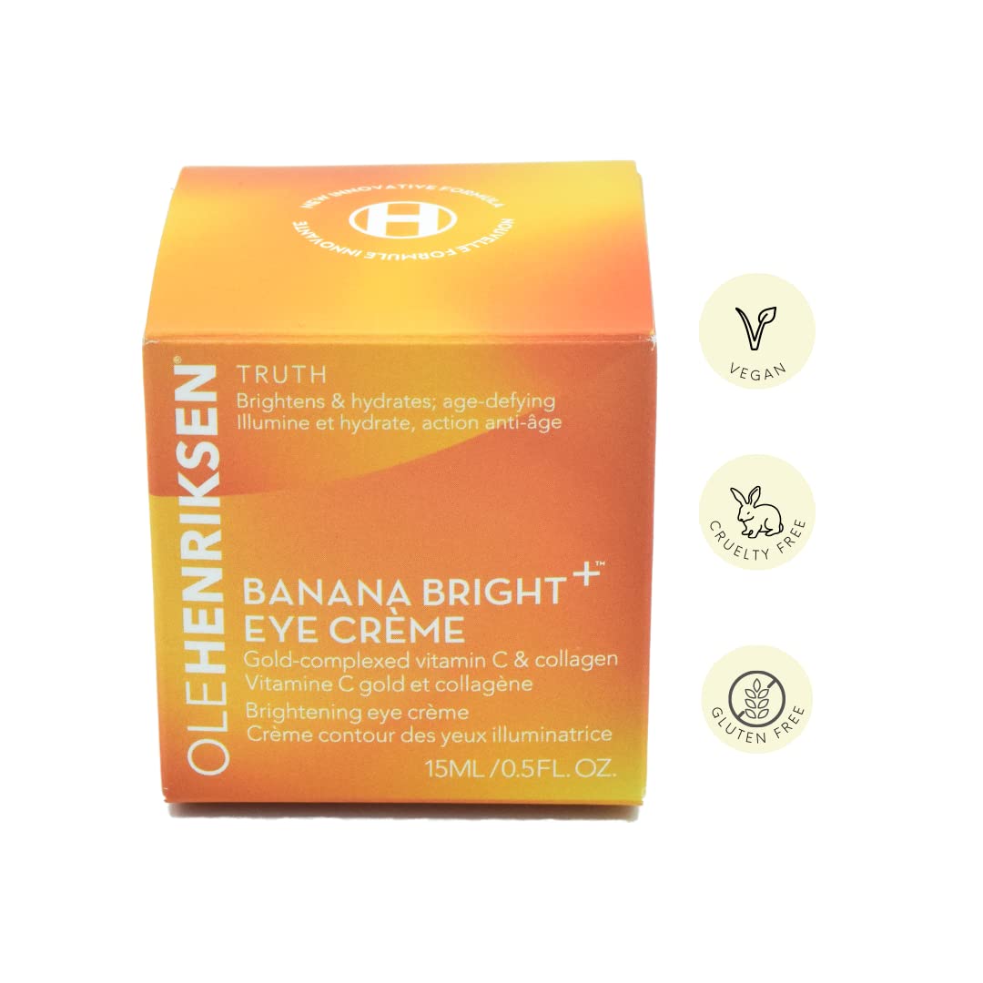 Ole Henriksen Banana Bright+ Eye Crème with gold accents