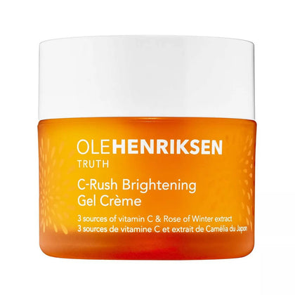 Ole Henriksen C-Rush Brightening Gel Cream front view with peach tint