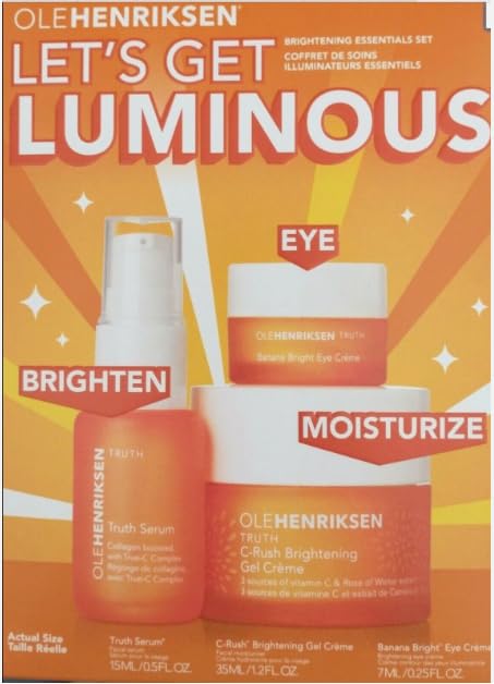 Ole Henriksen Let's Get Luminous Brightening Essentials Set packaging front view