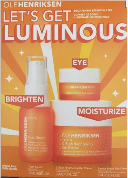 Ole Henriksen Let's Get Luminous Brightening Essentials Set packaging front view