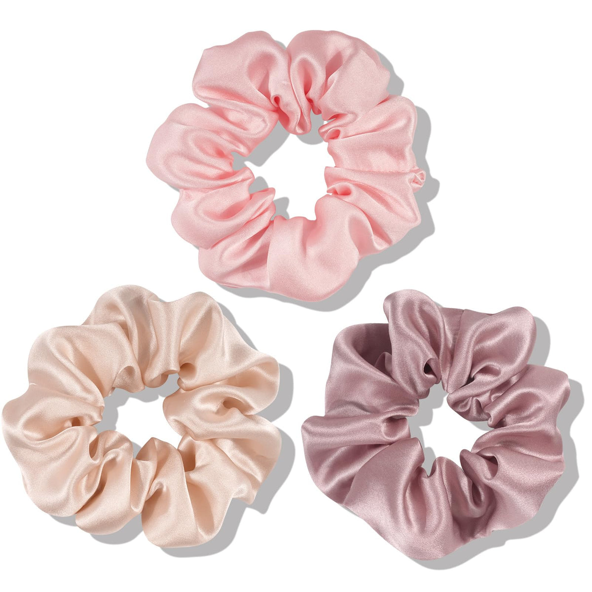 OLESILK 100% Mulberry Silk Hair Scrunchies in various colours