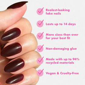 Olive & June Instant Mani Press-On Nails application kit with glue and tools