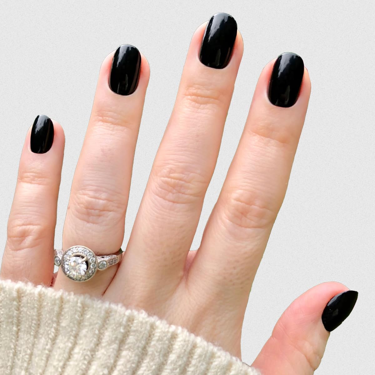Olive & June Instant Mani Press-On Nails front view with various sizes