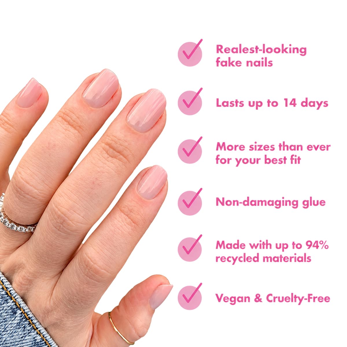 Olive & June Instant Mani Press-On Nails HZ Syrup Gradient with included tools