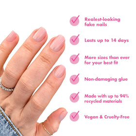 Olive & June Instant Mani Press-On Nails HZ Syrup Gradient with included tools