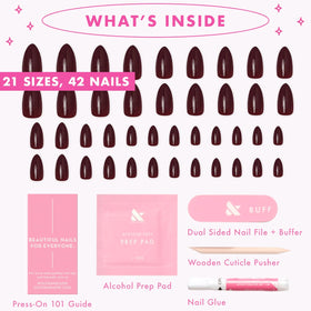 Olive & June Instant Mani Press-On Nails in Almond shape