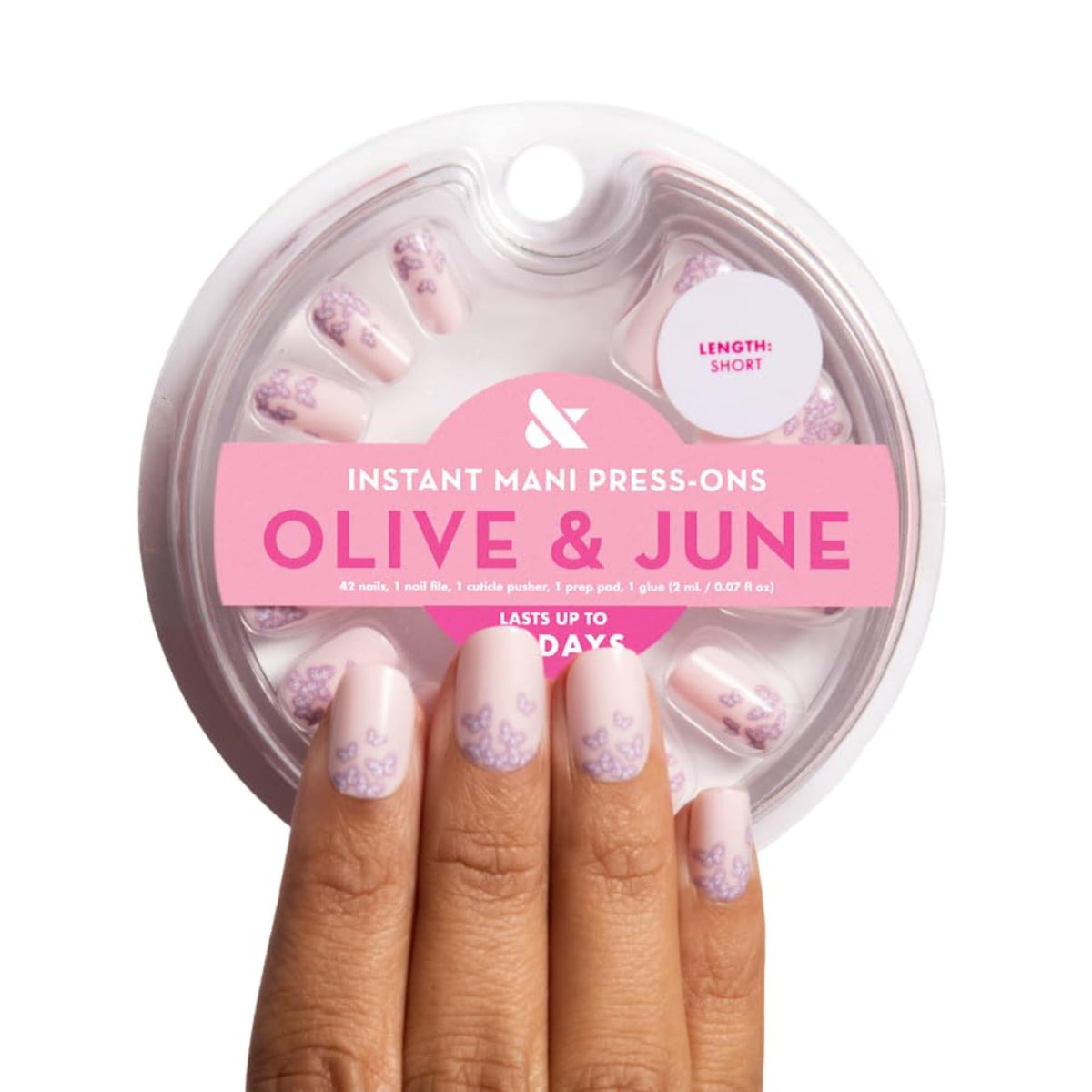 Olive & June Instant Mani Press-On Nails in Butterfly Ombre front view