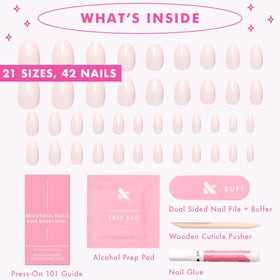 Olive & June Instant Mani Press-On Nails on a hand