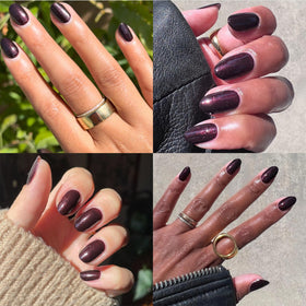 Olive & June Long Lasting Nail Polish applied on nails with glossy finish