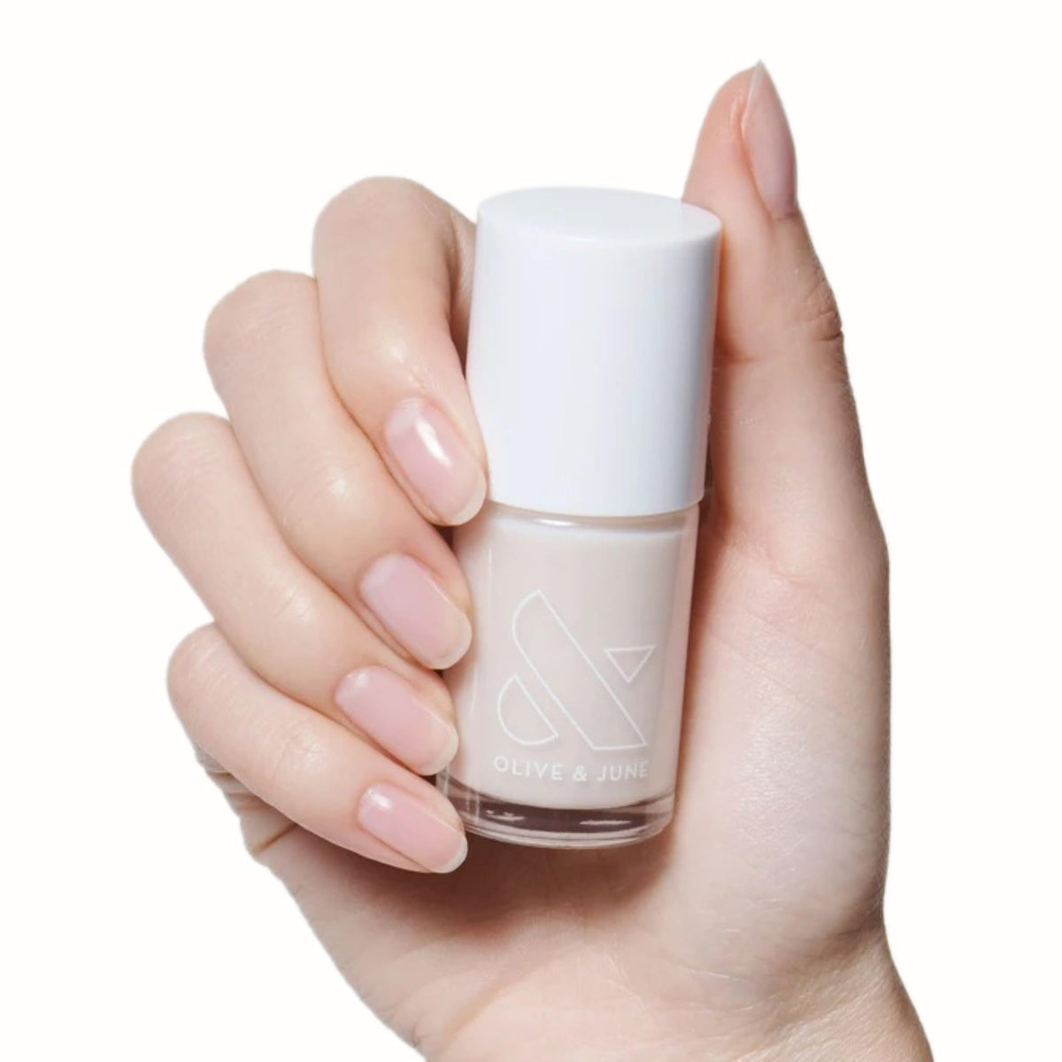 Olive & June Long Lasting Nail Polish BEB Sheer White front view