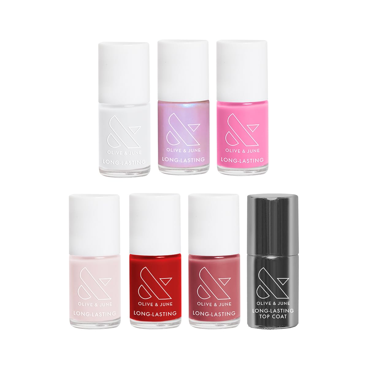 Olive & June Long Lasting Nail Polish Set packaging front view