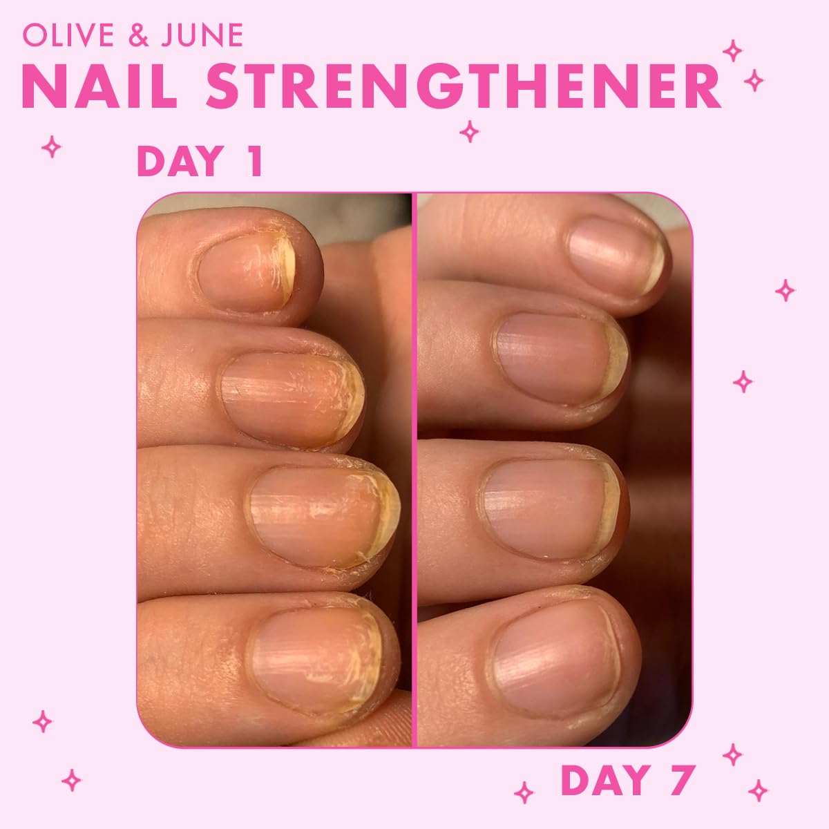 Olive & June Nail Strengthener with manicure tools