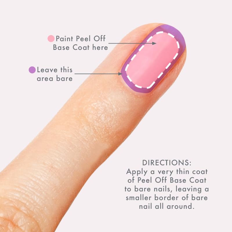 Olive & June Peel Off Base Coat in a nail care setup
